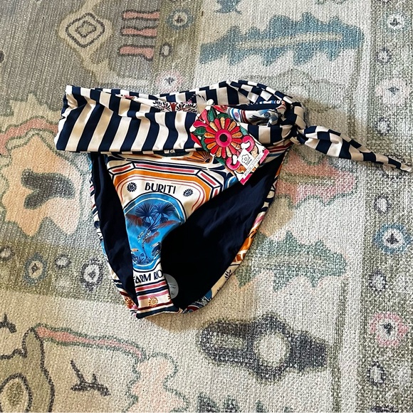 FARM Rio Striped Multicolor Bikini Bottom - Picture 1 of 2